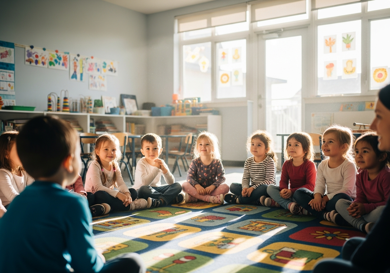 Children in circle time